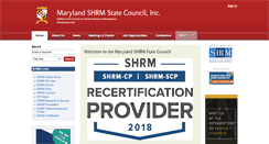 Desktop Screenshot of md.shrm.org