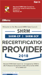 Mobile Screenshot of md.shrm.org