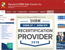 Tablet Screenshot of md.shrm.org