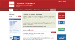 Desktop Screenshot of chippewavalley.shrm.org