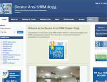 Tablet Screenshot of decatur.shrm.org