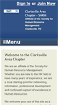 Mobile Screenshot of clarksville.shrm.org