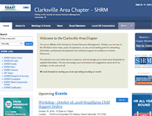 Tablet Screenshot of clarksville.shrm.org