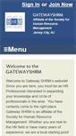 Mobile Screenshot of gatewayshrm.shrm.org