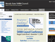 Tablet Screenshot of nvstatecouncil.shrm.org