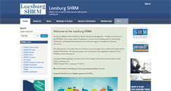 Desktop Screenshot of leesburg.shrm.org
