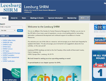 Tablet Screenshot of leesburg.shrm.org