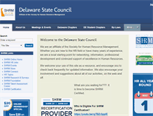 Tablet Screenshot of delawaresc.shrm.org