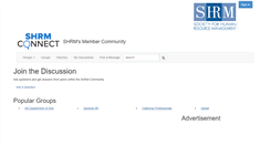 Desktop Screenshot of community.shrm.org