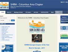 Tablet Screenshot of columbusga.shrm.org