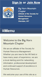Mobile Screenshot of bighornmountain.shrm.org