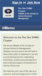 Mobile Screenshot of peedee.shrm.org