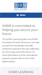 Mobile Screenshot of learnhrm.shrm.org