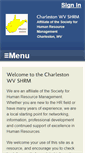 Mobile Screenshot of charlestonwv.shrm.org