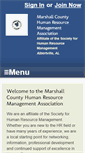Mobile Screenshot of marshallcounty.shrm.org
