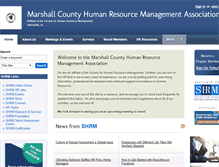 Tablet Screenshot of marshallcounty.shrm.org