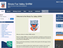 Tablet Screenshot of illinoisfoxvalley.shrm.org