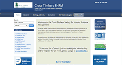 Desktop Screenshot of crosstimbers.shrm.org