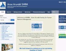 Tablet Screenshot of annearundel.shrm.org