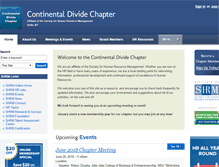 Tablet Screenshot of continentaldivide.shrm.org