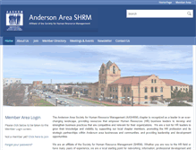 Tablet Screenshot of andersonarea.shrm.org